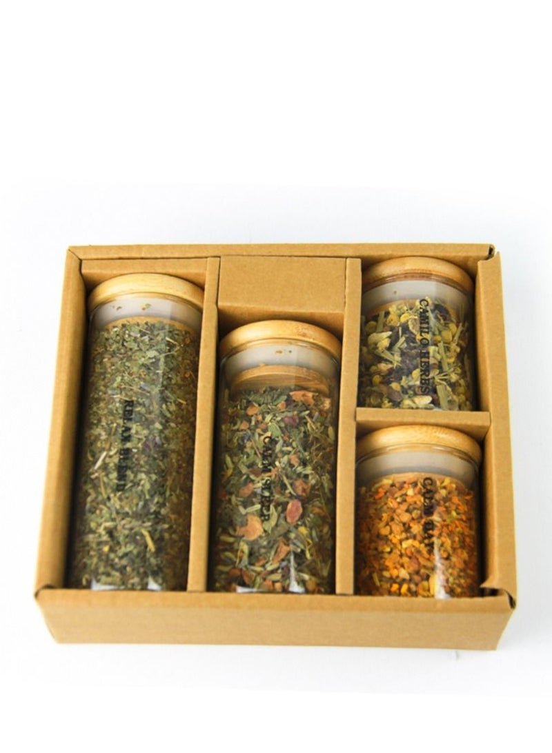 Tealand Delightful Teas and Accessories for a Luxurious Experience Tea Tube Calmness Includes Camilo Herbs 20g Calm Day 35g Calm Sleep 30g Relax Blend 30g  - Image 2