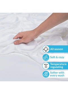THE COLDEST WATER The Coldest Water Bedding Sheets & Pillowcases, 100% Viscose derived from Bamboo - 5 Pieces  - Image 3