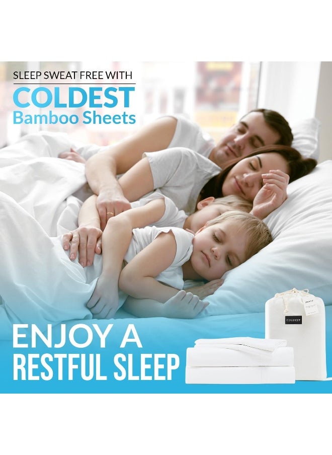 THE COLDEST WATER - The Coldest Water Bedding Sheets & Pillowcases, 100% Viscose derived from Bamboo - 5 Pieces - Image 1