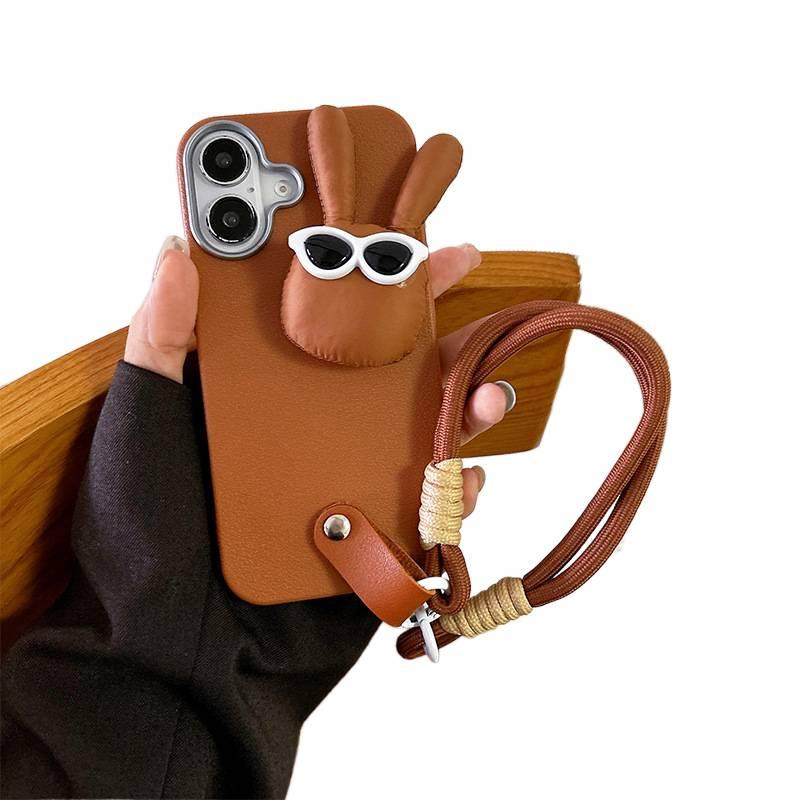 iPhone 16 Plus TPU Protective for iPhone 16 16 Plus 16 Pro 16 Pro Max with Anti Slip Grip and Cute Dog Pattern in Brown - Image 1