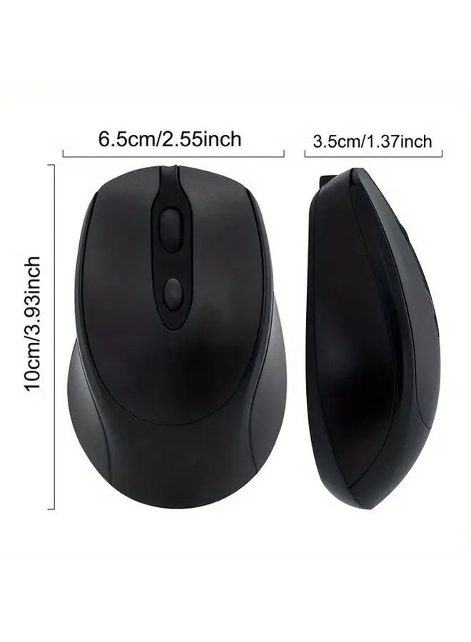 Green Ergonomic Wireless Mouse Rechargeable BT 2 4G Dual Mode Portable For PC Laptop Tablet - Image 2