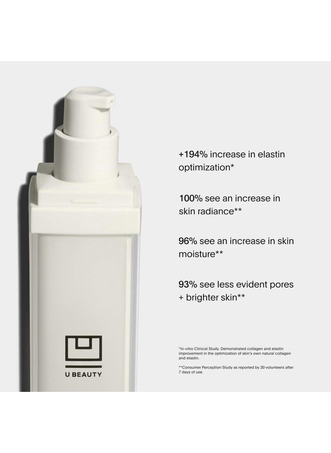 U Beauty - Resurfacing Compound Serum - Renew & Illuminate Face Serum - Advanced 8-in-1 Formula with Vitamin C, Retinol, Hyaluronic Acid, & Peptides - Targets Fine Lines, Pores 0.5 fl oz - Image 1