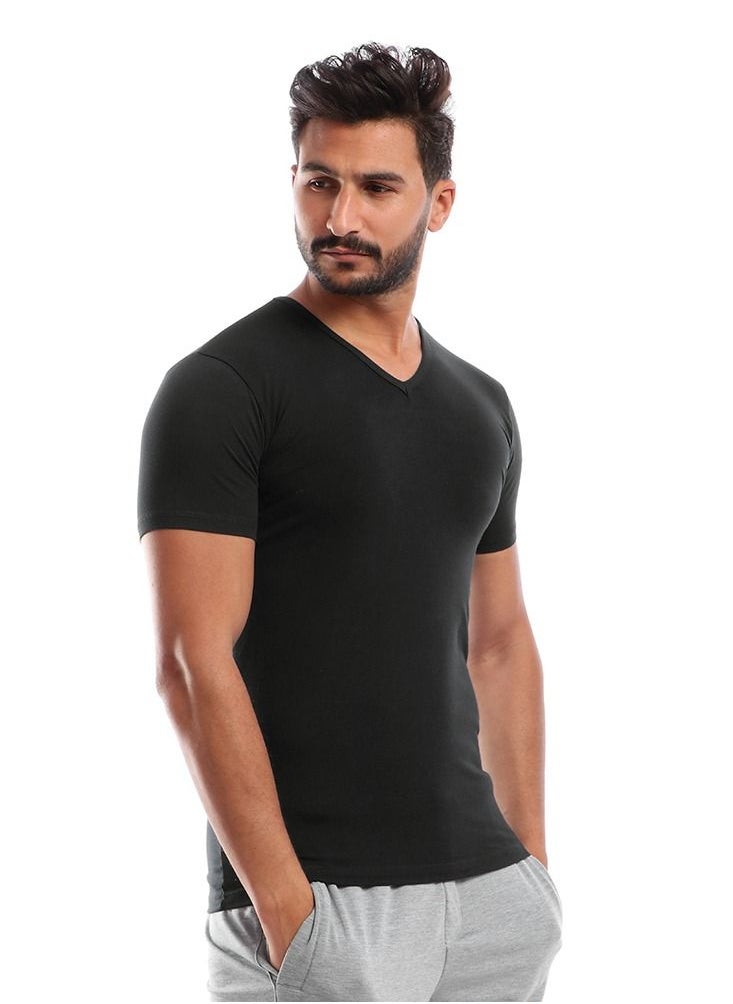 COTTONIL - Bundle Of Two V-Neck For Men - Image 1