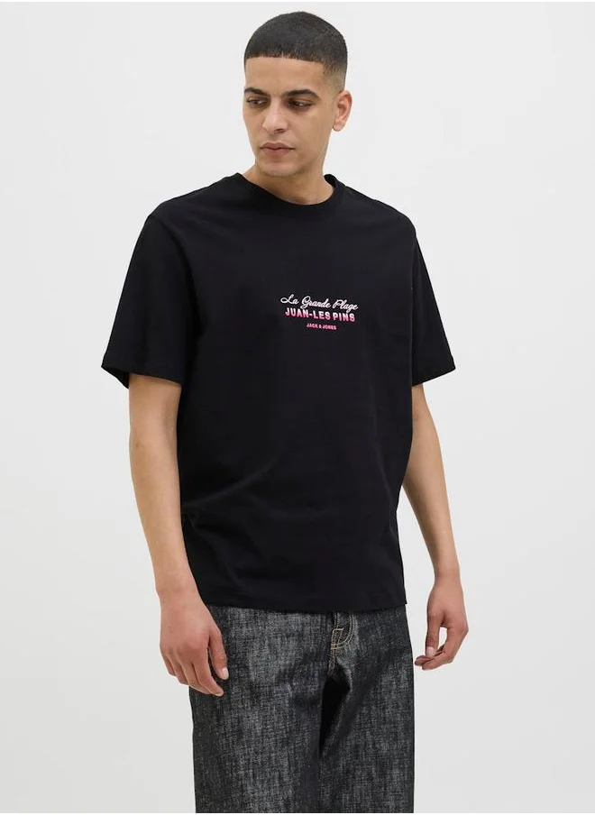 JACK & JONES Jack & Jones Slogan Print Short Sleeve T-Shirt