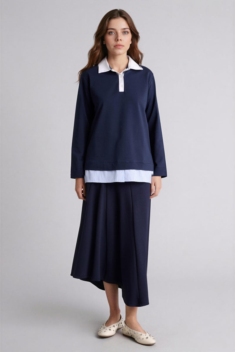 DeFacto Blue Woman A Cut Skirt Casual - Image 1