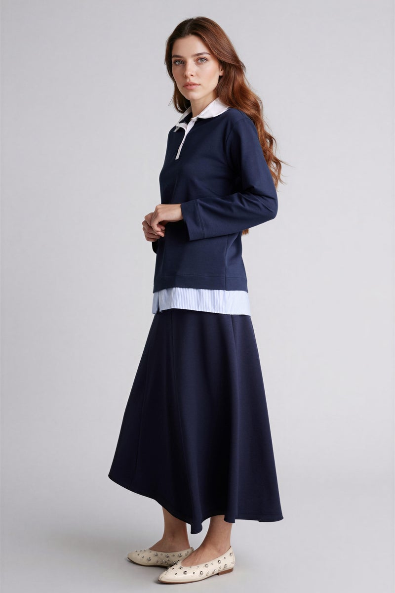 DeFacto Blue Woman A Cut Skirt Casual - Image 2