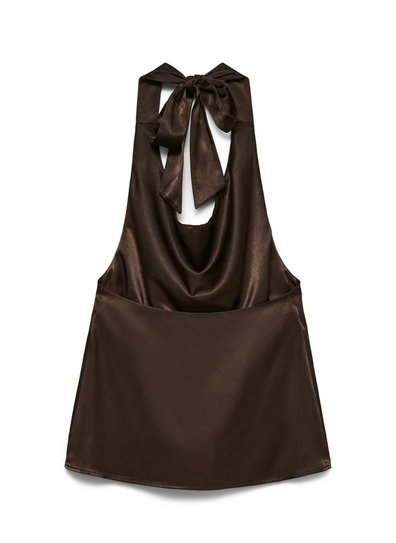 فيرو مودا VMCHARM Halterneck Top Woven