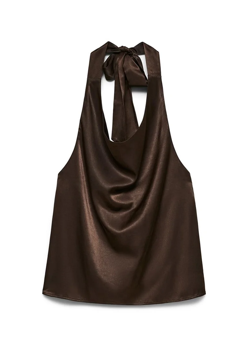 فيرو مودا VMCHARM Halterneck Top Woven