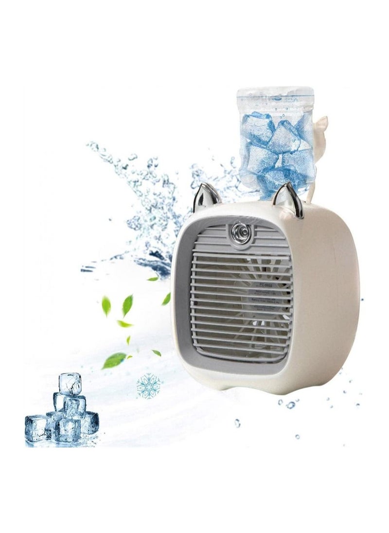 NIBEMINENT Portable Air Conditioner Fan,3 Speed Modes Desk Fan Quiet Personal Mini Humidifier Kid Lightweight Hand-Held Hydrating Spray 1200 ML for Home,Office and Travel  - Image 2