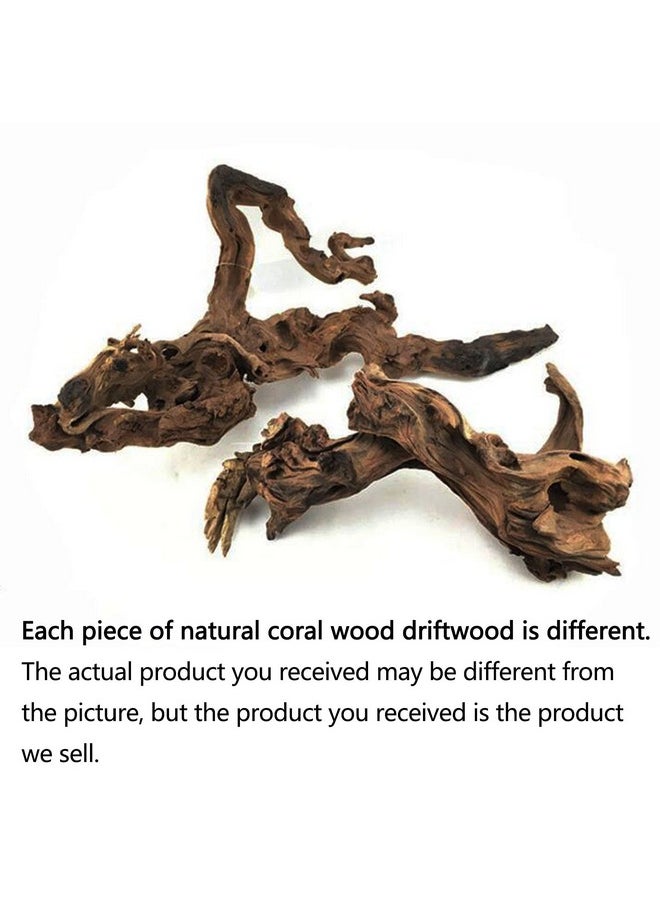 Hamiledyi Reptile Driftwood Decoration Natural Coral Driftwood Branches For Aquarium Reptiles Trunk Log Ornament Bendable Jungle Climbing Vines Decor For Bearded Dragon Lizad Amphibian Fish Tank  - Image 3