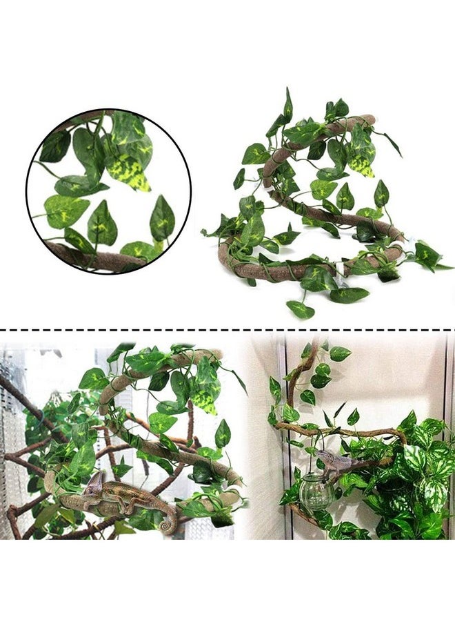 Hamiledyi Reptile Driftwood Decoration Natural Coral Driftwood Branches For Aquarium Reptiles Trunk Log Ornament Bendable Jungle Climbing Vines Decor For Bearded Dragon Lizad Amphibian Fish Tank  - Image 5