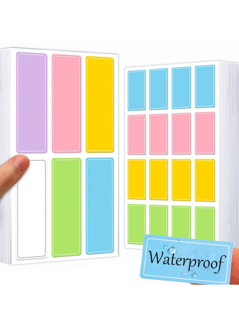 Chielor Chielor Color Waterproof Labels Stickers,560 Pcs Adhesive Waterproof Removable Name Label Stickers Storage Bins, Folder Labels,Bottle Labels,Baby Daycare,Kids School Supplies,Home Office Organization  - Image 1