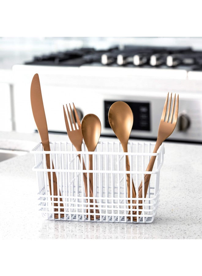 Better Houseware Utensil Drying Rack - 3 Compartment (White) - Image 3