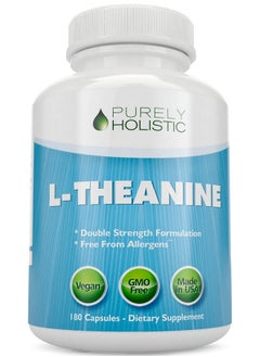 Purely Holistic Ltheanine 200Mg (Doublestrength) 180 Vegan Capsules A 6 Month Supply Non Gmo & Gluten Free Ltheanine Vitamins  - Image 2