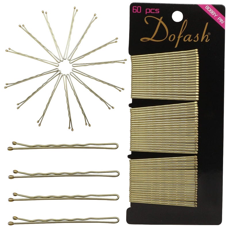 Dofash Metal 5CM2In Blonde Bobby Pins for women 60pcs Blonde