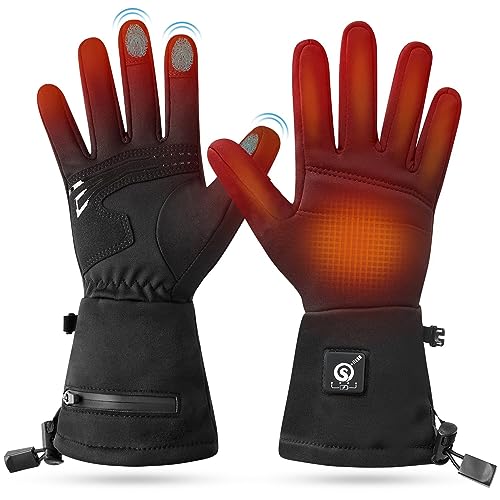 SAVIOR HEAT Upgraded Heated Glove Liners for Men Women, Rechargeable Electric Battery Heated Gloves Windproof Winter Glove Liners Thin Gloves Hand Warmer for Ski Snowboarding Hunting（XS/S） - Image 1