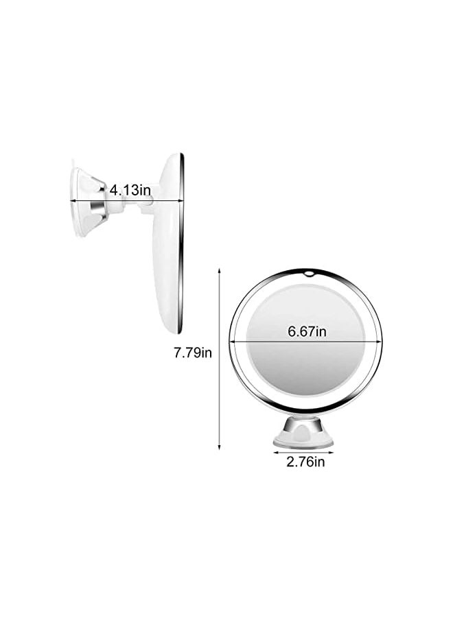 The Bros 10X Magnifying Makeup Mirror with Lights and 3 Color Lighting for Detailed Makeup and Skincare  - Image 5