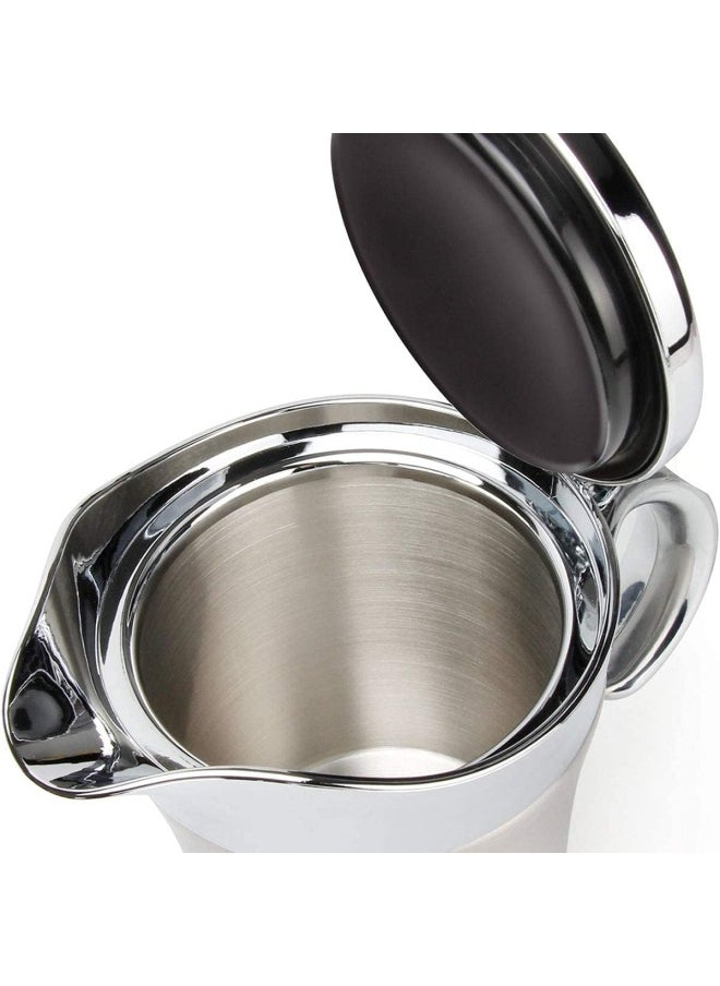 URONN Double Insulated Gravy Boat Stainless Steel Sauce Jug With Hinged Lid  - Image 4