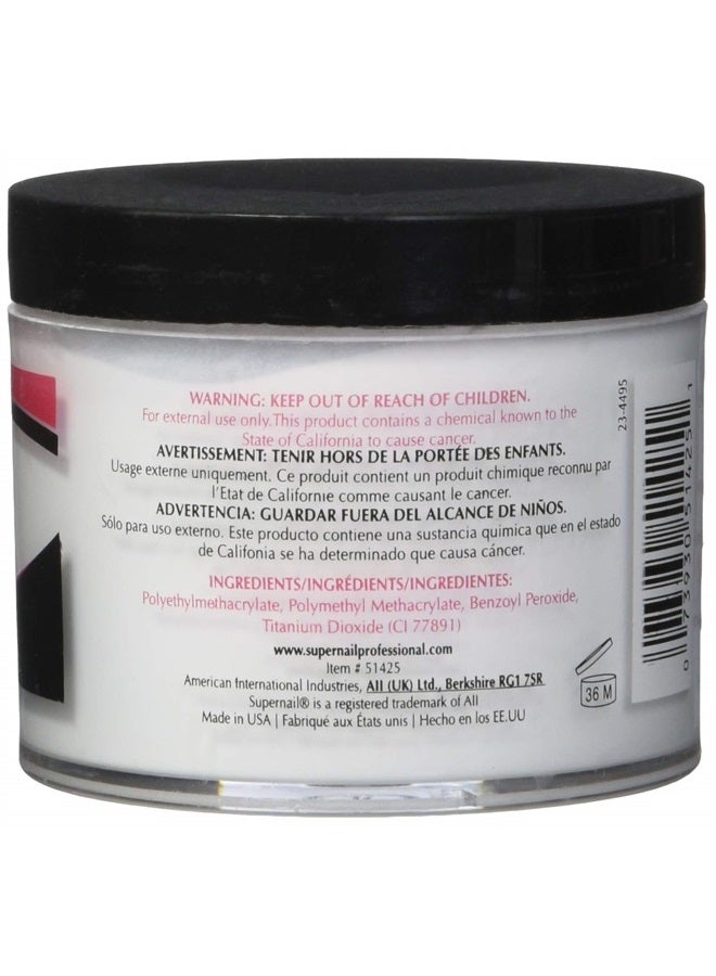 Supernail Nail Powder, White, 4 Ounce