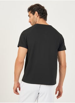 Styli Melange Knit Stretch Raglan Workout T-Shirt  - Image 4