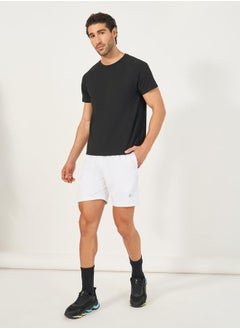 Styli Melange Knit Stretch Raglan Workout T-Shirt  - Image 2