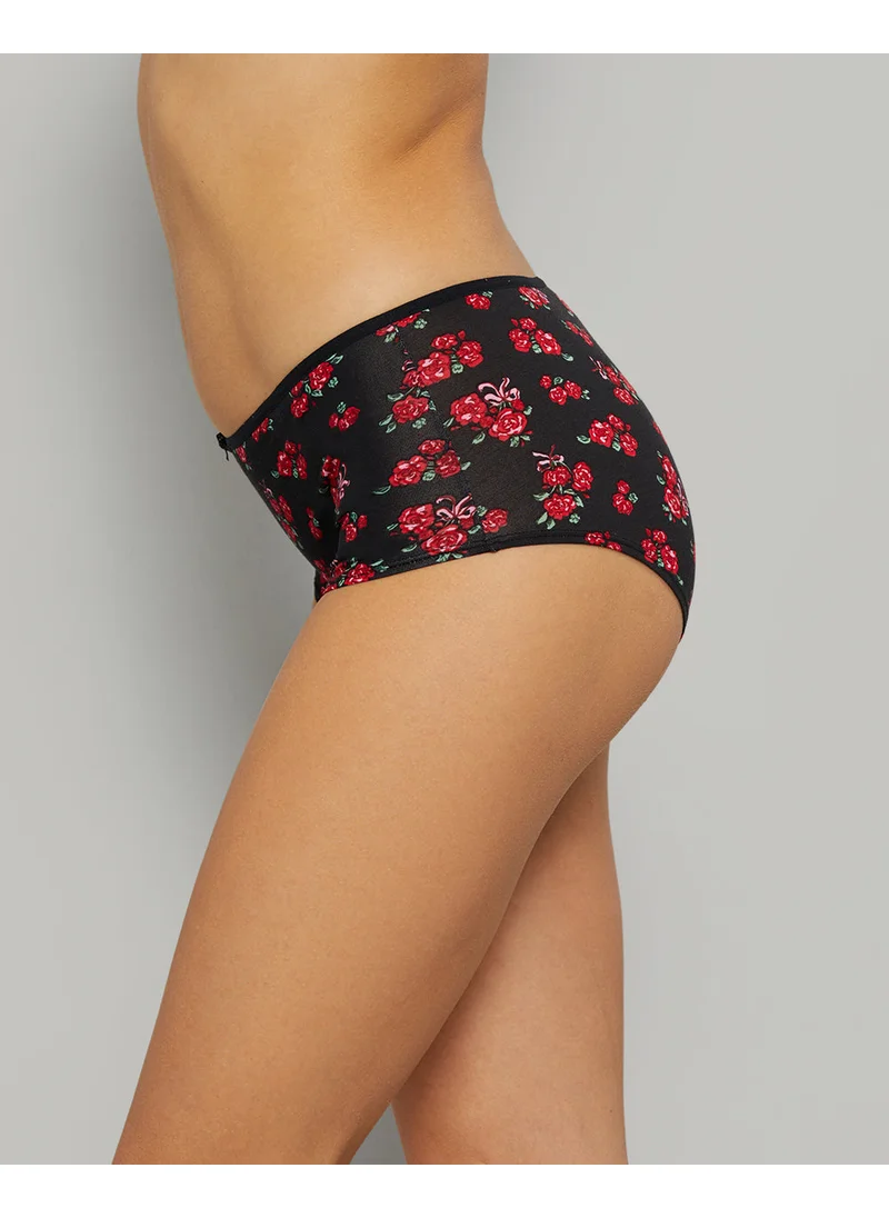 La Senza La Senza Printed Boyshort Trendy Ultrasoft Panties With A Bow