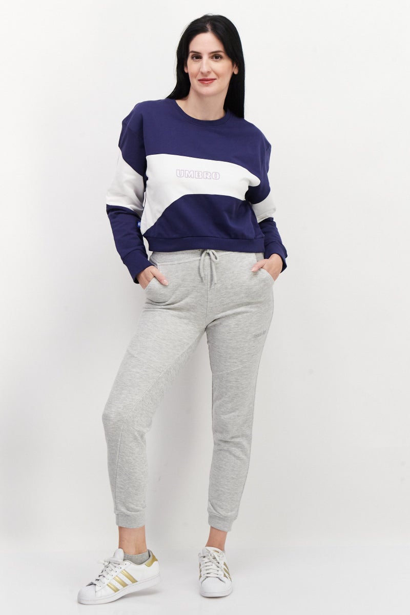 umbro Women Sportswear Fit Long Sleeve Sweatshirt, White - Image 2