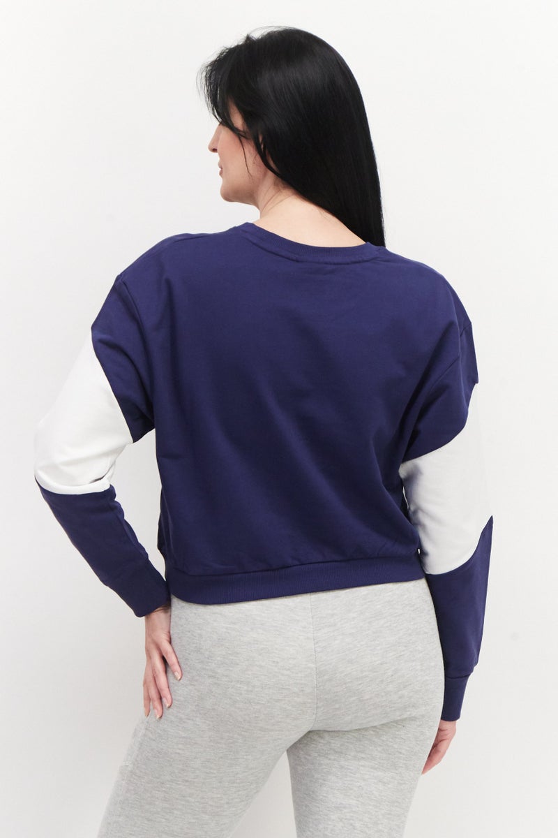 umbro Women Sportswear Fit Long Sleeve Sweatshirt, White - Image 2