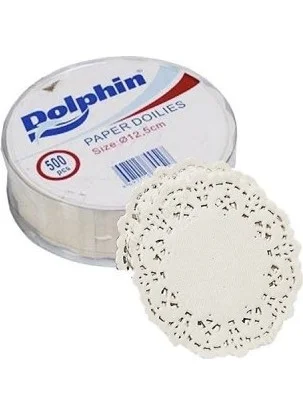 Dolphin Lace Patterned Paper Coasters 12.5 cm 500 PIECES