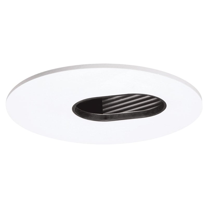 HALO Recessed 3006WHBB 3Inch 35Degree Adjustable Slot Aperture White Trim with Black Baffle