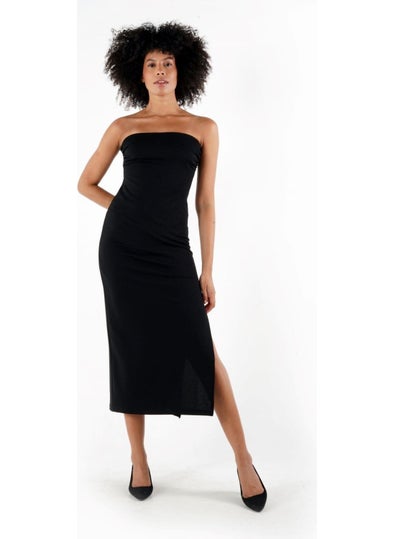 Alexander Gardi Slit Detail Strapless Dress (B24-00206)  - Image 3