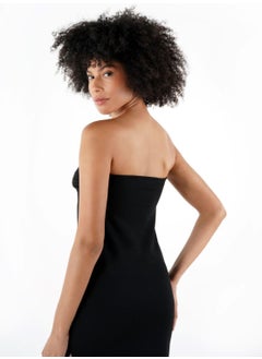 Alexander Gardi Slit Detail Strapless Dress (B24-00206)  - Image 5