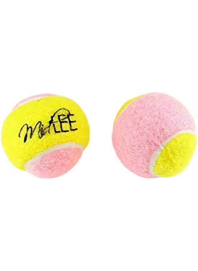 Midlee X-Small Dog Tennis Balls 1.5" Pack of 12 (Pink/Yellow, 1.5 inch) - Image 3