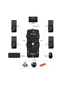 Generic 4-Port HD USB 2.0 KVM Switch Box for PC/Monitor/Keyboard/Mouse Control  - Image 2