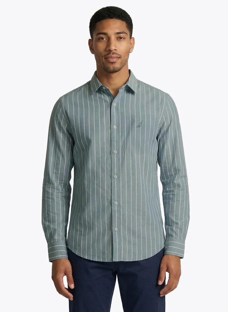 Men Dyed Cotton Long Sleeve Shirt for Casual, Comfortable and Weekend Style - Green