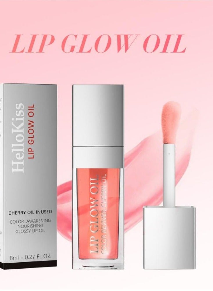 HelloKiss زيت توهج الشفاه، ملمع شفاه طبيعي، زيت توهج الشفاه المرطب، زيت الكرز، بلسم الشفاه المرطب الشفاف، ملمع الشفاه، يجعل الشفاه أكثر امتلاءً، ملمع الشفاه المرطب 07 - Image 3