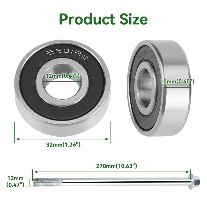 XIKOBY 145/70-6 Mini Bike Rear Wheel with Sprocket Compatible with Coleman CT100U CC100X Baja DB30, 145 70 6 Tire with Rim for Motovox MBX10 MBX11 GMB100 Monster Mega Moto 80cc 105cc Minibike Parts - Image 5