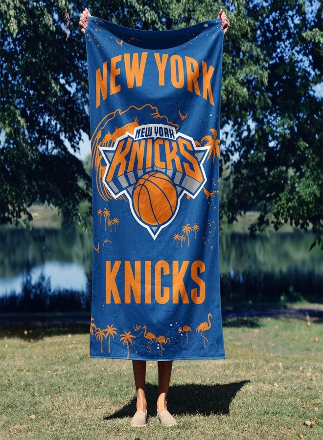 Northwest NBA New York Knicks Beach Towel, 30" x 60", Tide - Image 3