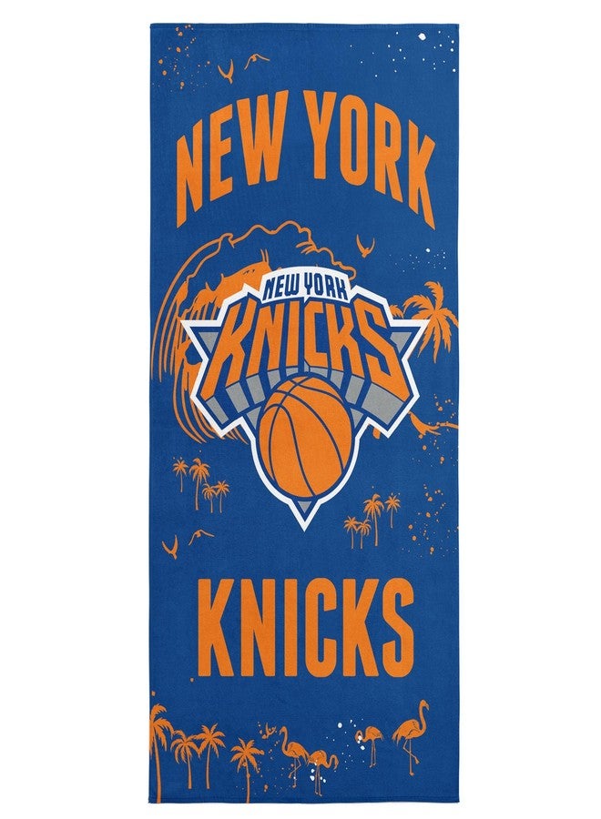 Northwest NBA New York Knicks Beach Towel, 30" x 60", Tide - Image 1