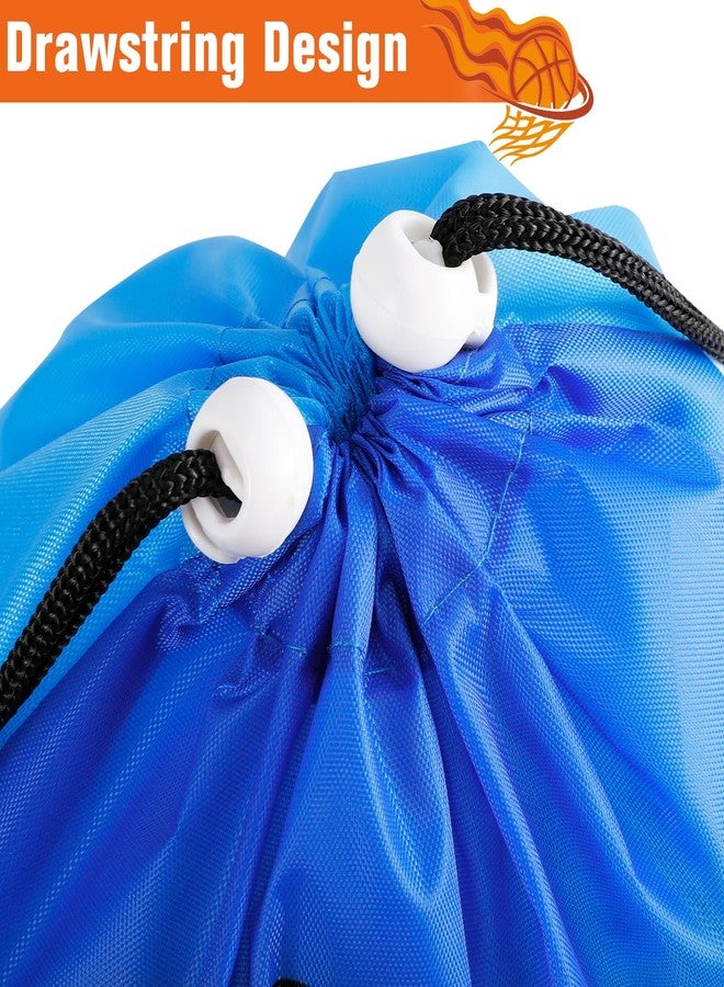 PLMMOUT 12 Pack Basketball Goodie Bags,Basketball Drawstring Backpack Gift Bags,Portable Basketball Drawstring Bag,Basketball Party Favors Bags for Gym Sports Travel Birthday Party,10 x 11.8 Inch - Image 4