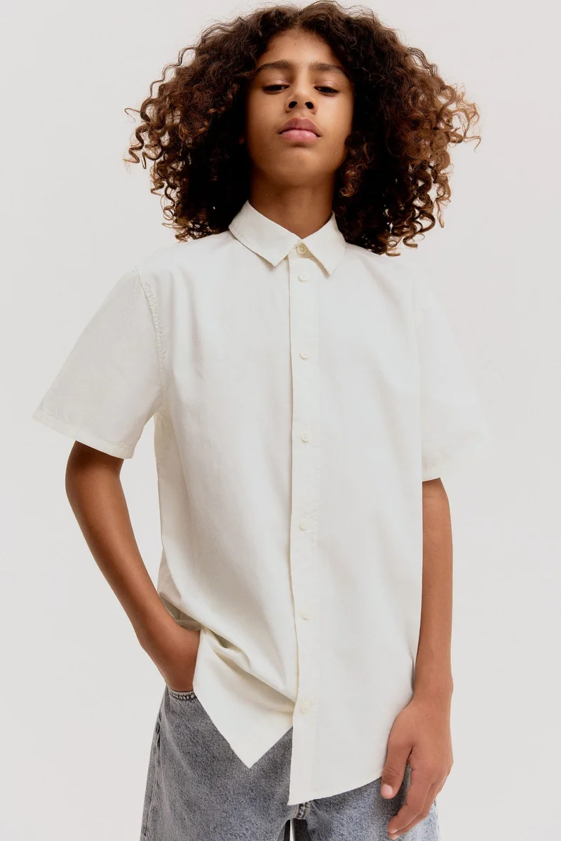 H&M Short-sleeved cotton shirt
