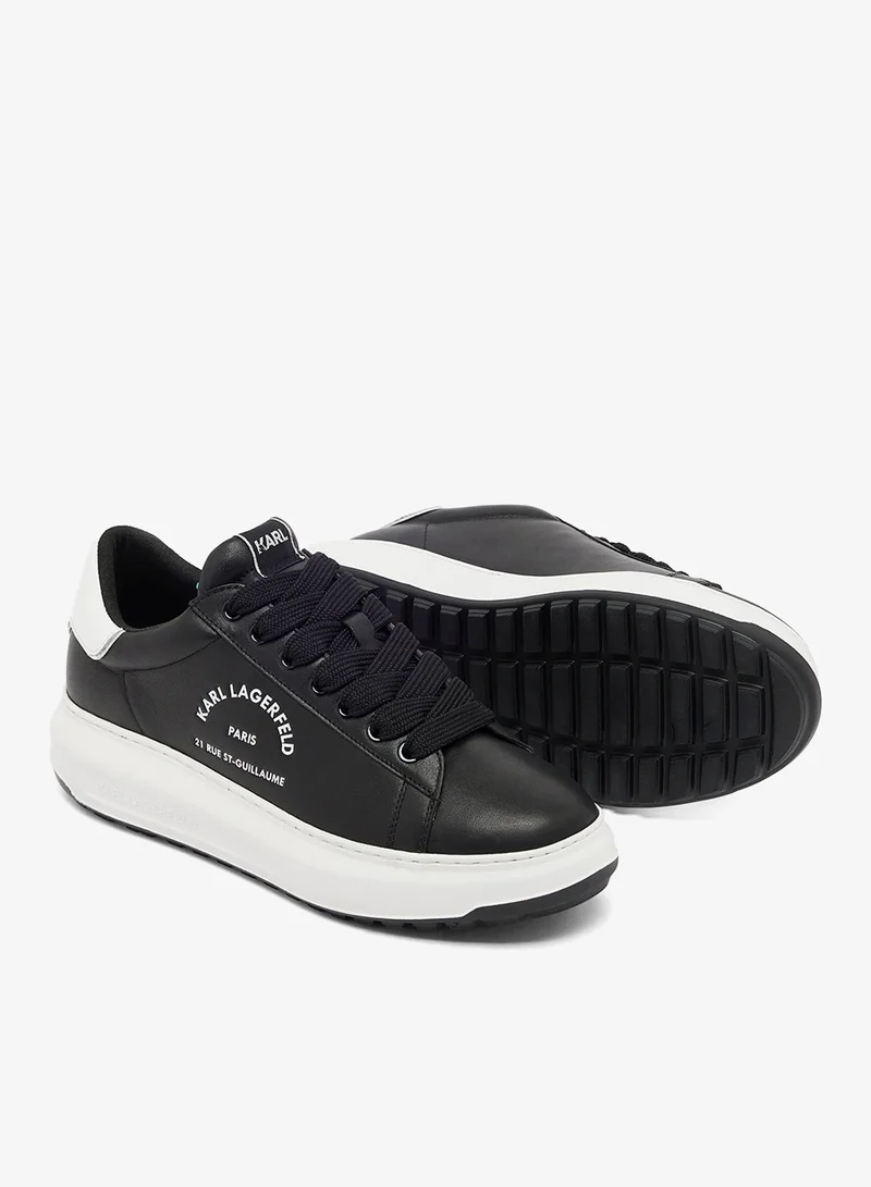 Karl Lagerfeld Black Lthr Kapri Lug Maison Low Top Sneakers for Men | Best Price UAE