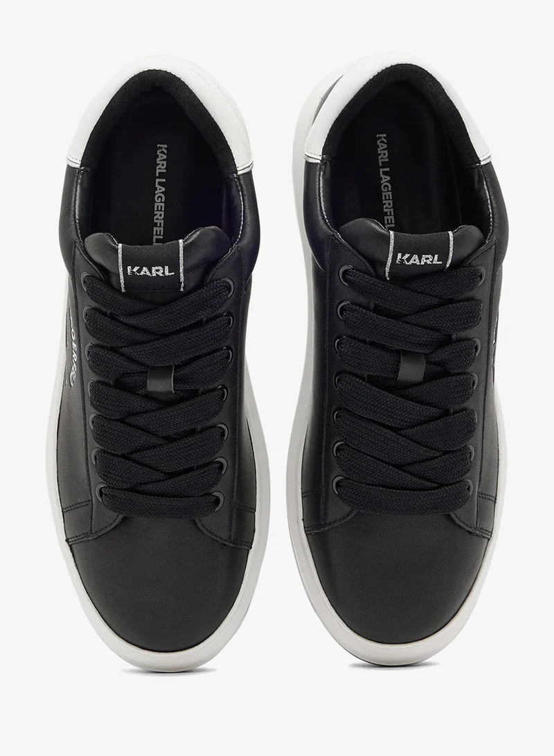 Karl Lagerfeld Black Lthr Kapri Lug Maison Low Top Sneakers for Men | Best Price UAE