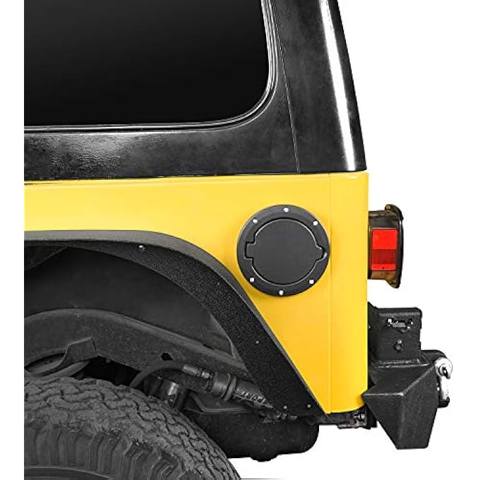 rayihni Hooke Road Fuel Filler Door Gas Tank Cap Cover for Jeep Wrangler TJ 19972006 - Image 3