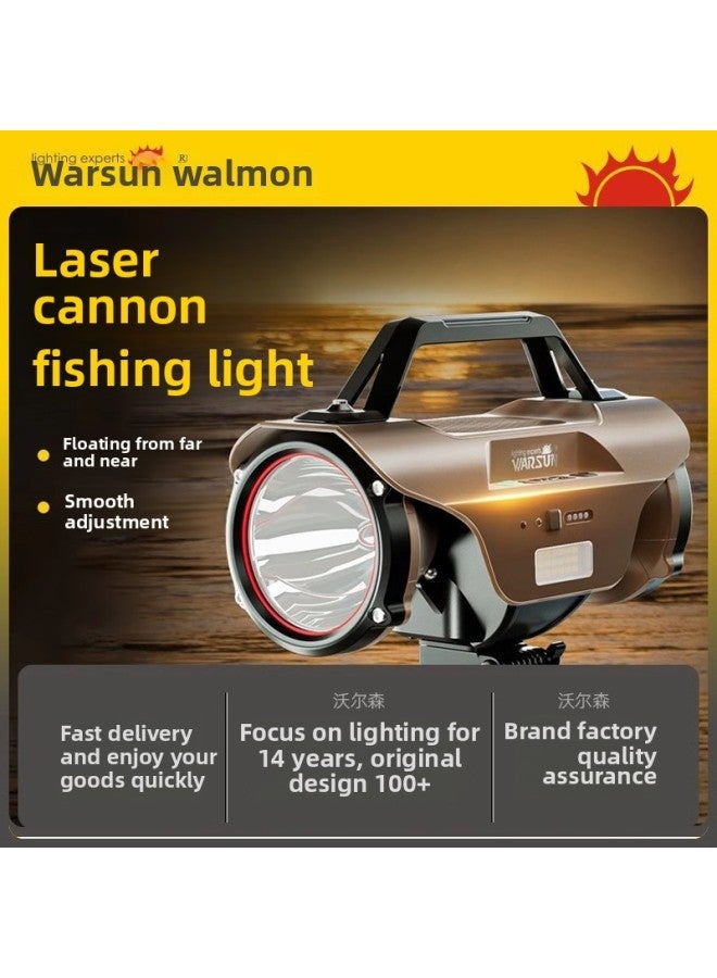 إسكدنيا Warsun Wolsen H806 Night Fishing Light Laser Blue Light Cannon Fishing Light Strong Light Super Bright Fishing Special High Power-Color:H806 Single Light - Image 2