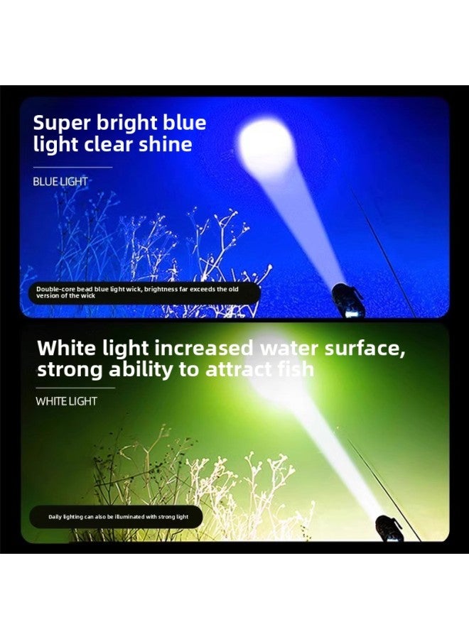إسكدنيا Warsun Wolsen H806 Night Fishing Light Laser Blue Light Cannon Fishing Light Strong Light Super Bright Fishing Special High Power-Color:H806 Single Light - Image 4