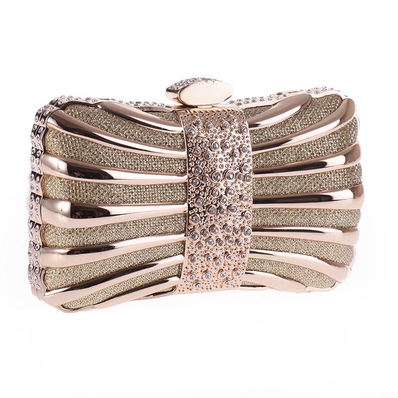 Evening Bag Alloy Diamond-Encrusted Evening Banquet Bag Ruili Women'S Bag Small Square Bag Chain Women'S Bag 158 - Image 3