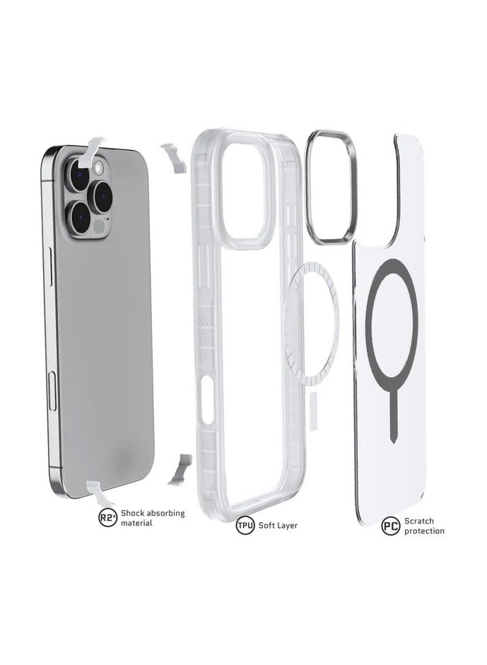 GHOSTEK حافظة آيفون 16 برو ماكس الشفافة، متوافقة مع آبل ماغسيف، حافظة سيليكون رفيعة مضادة للصدمات، 6.9 بوصة، مات شفافة - Image 5