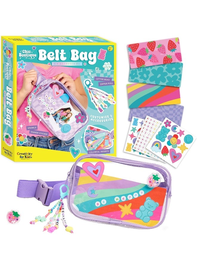 Creativity for Kids Chic Boutique Belt Bag: DIY Girls Art & Craft Kit, Girls Toys Age 6-8+, Crafts and Cute Stuff for Girls, Birthday Gifts for Girls - Image 1
