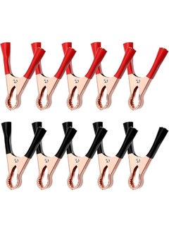 The Bros 20 Pcs Metal Alligator Clips 50A Insulated Alligator Clips Heavy Duty Alligator Clamps Terminal Test Clamps Battery Replacement Cable Crocodile Clamp Copper Plated Electrical Spring Clip  - Image 1